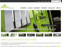Tablet Screenshot of matrec.ca