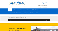 Desktop Screenshot of matrec.org.uk