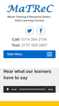Mobile Screenshot of matrec.org.uk